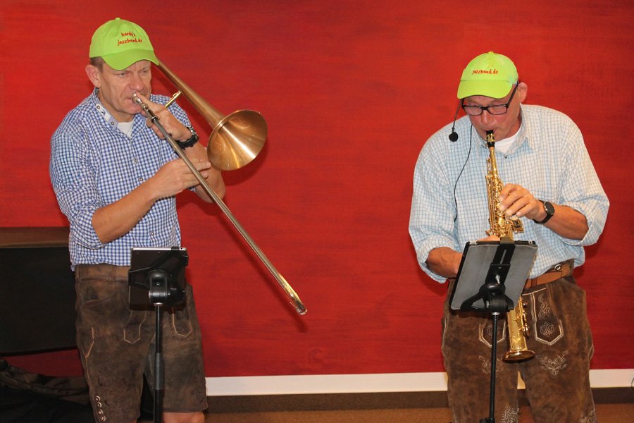 Bei unserem Oktoberfest 2024 spielte „Hardy`s Jazzband“ unter dem Motto „Bayern im Dixieland“; Foto: M. Graber-Dünow